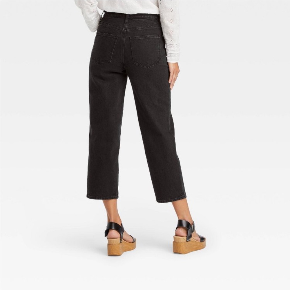 universal thread straight high rise cropped jeans